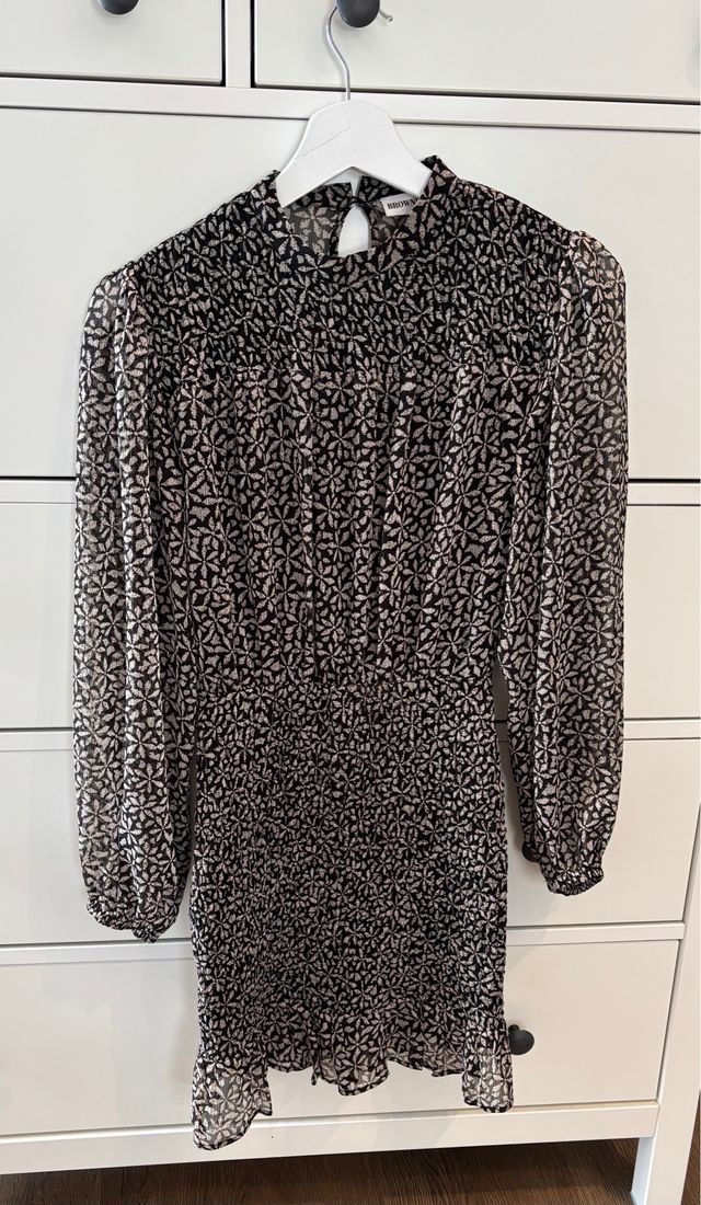 Vestido corto estampado Brownie