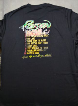 Camiseta Poison Talla XXL Nueva