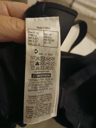 Reggiseno sportivo Kalenji grigio sostegno medio a