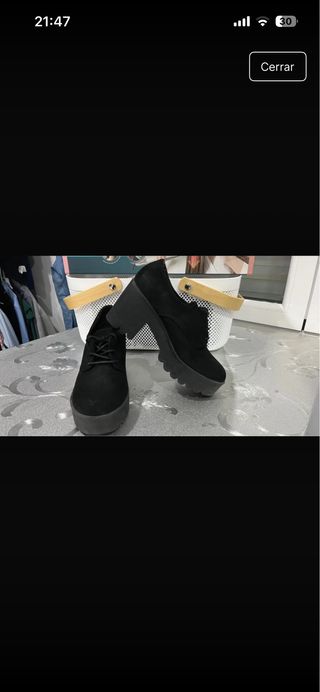 Zapatos de plataforma negros