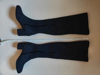 Botas altas de paño negras