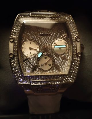 Reloj GUESS Raven mujer dorado nuevo