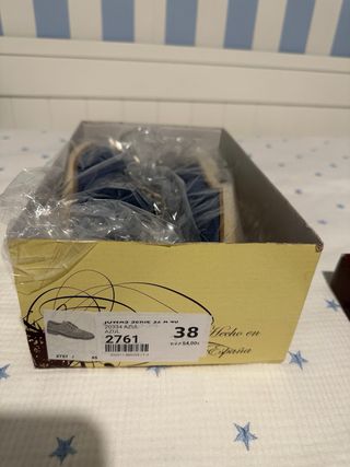Zapatos comunión niño azul