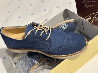 Zapatos comunión niño azul
