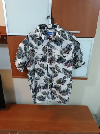 Camisa Hawaiana Jack&Jones Blanca Talla L