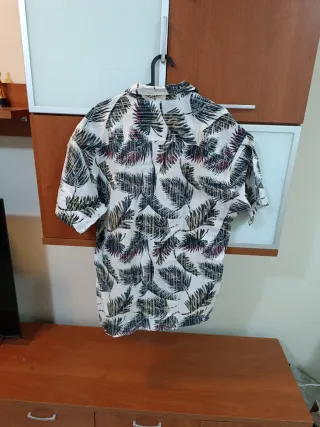 Camisa Hawaiana Jack&Jones Blanca Talla L