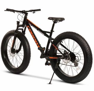 Bicicleta Fat Bike Negra y Naranja