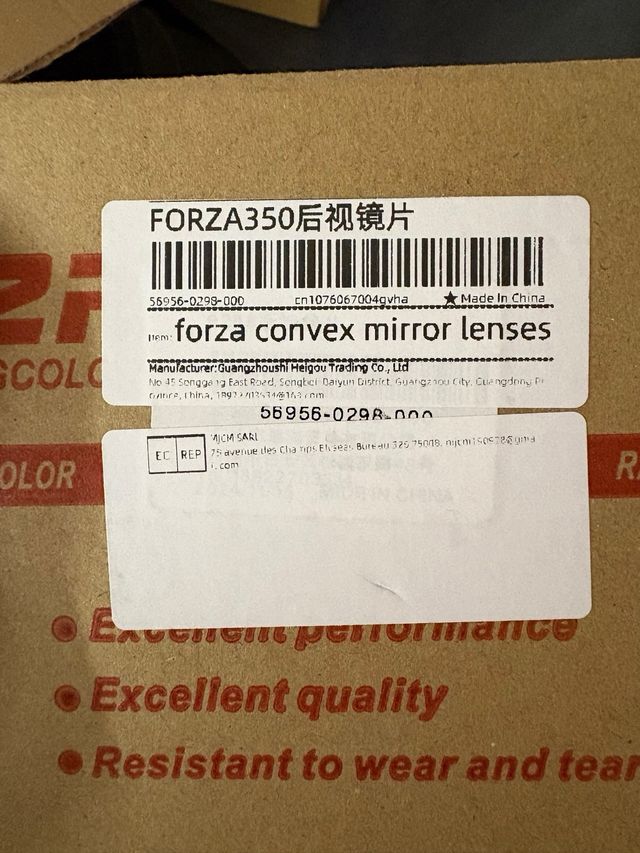 Espejo Convexo Honda Forza 350