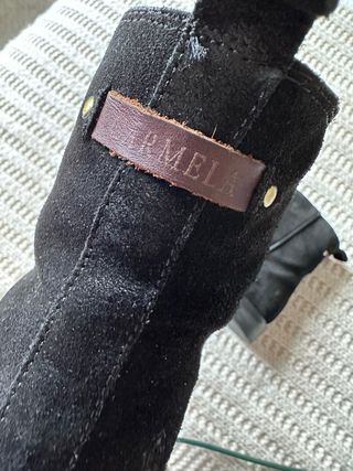 Botines serraje negro