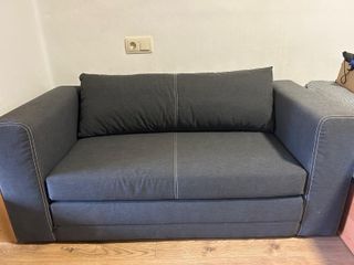 Sofá cama 2 plazas gris