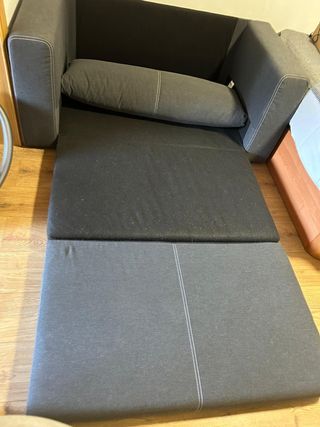 Sofá cama 2 plazas gris