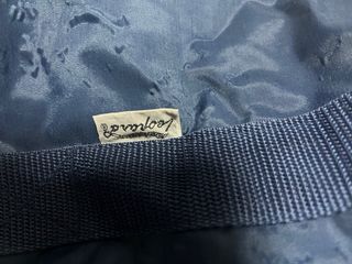 Borsone vintage anni 90 Big/bag Leopard blu