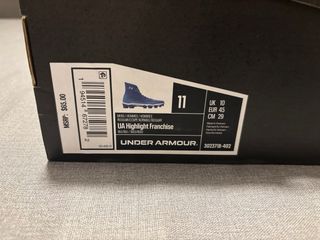 Botas Futbol Americano Under Armour Azul