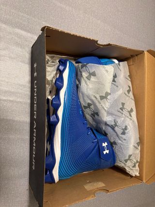 Botas Futbol Americano Under Armour Azul