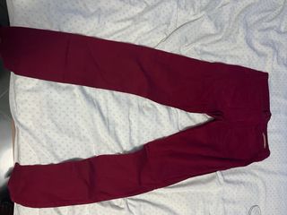 Pantalones Stradivarius Rojos Talla 38