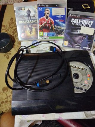 Consola PS3 + 3 Juegos + Mando
