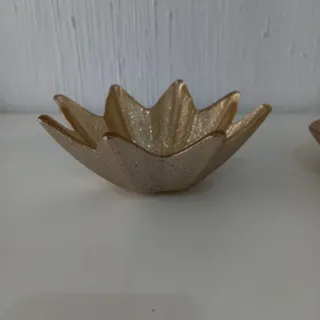 Portaoggetti/svuotatasche in vetro oro