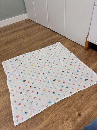 Muselina bebé estampada