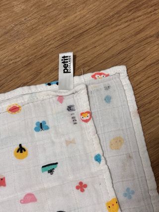 Muselina bebé estampada