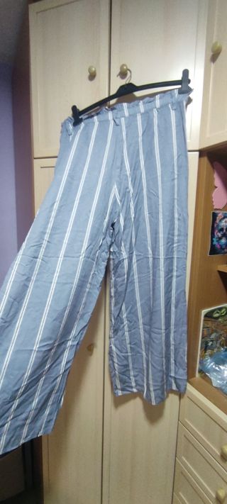 Pantalón de vestir de verano a rayas