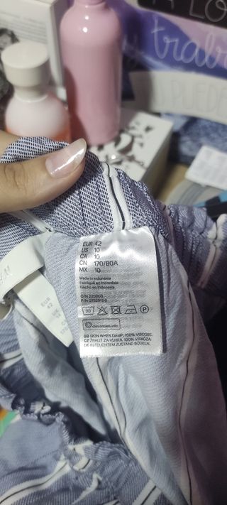 Pantalón de vestir de verano a rayas