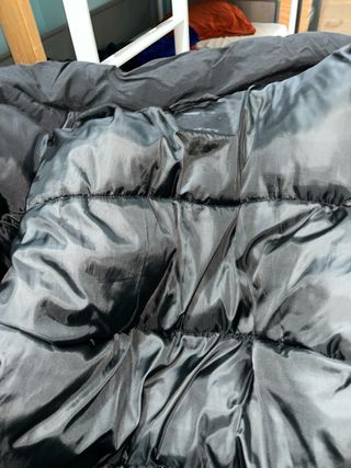 Abrigo Pull&Bear Negro Acolchado
