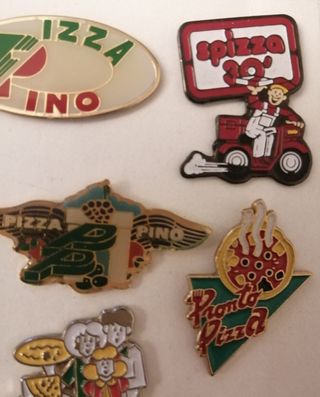Lote pins de pizza / pizzerías colección 
