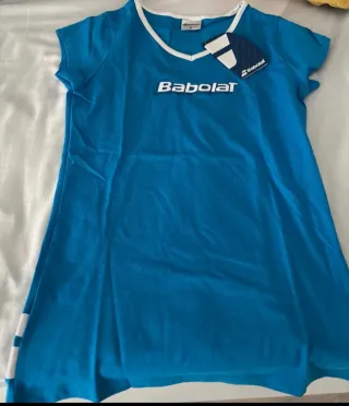 Camiseta Babolat azul pádel tenis