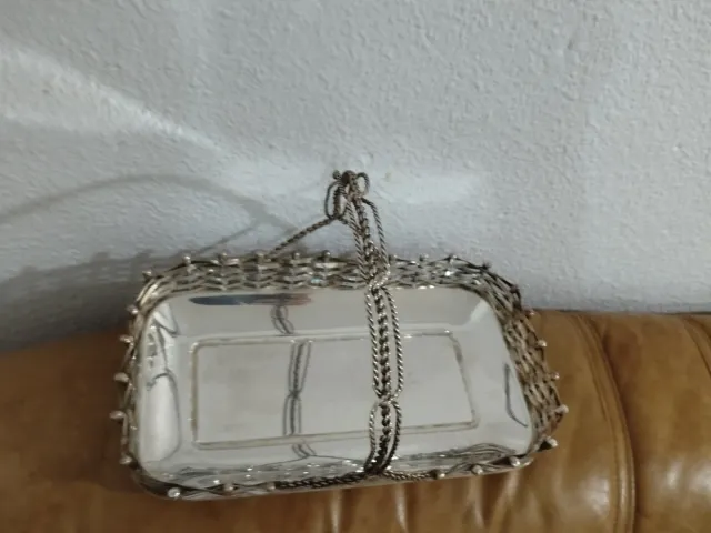 Centro de mesa alpaca plata
