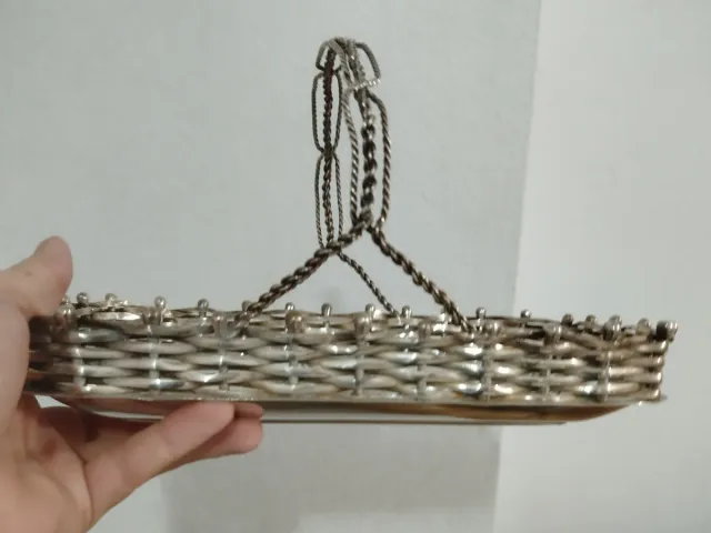 Centro de mesa alpaca plata
