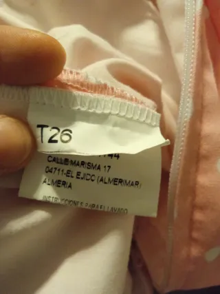 Traje Flamenca Gitana Rosa Lunares con complemento