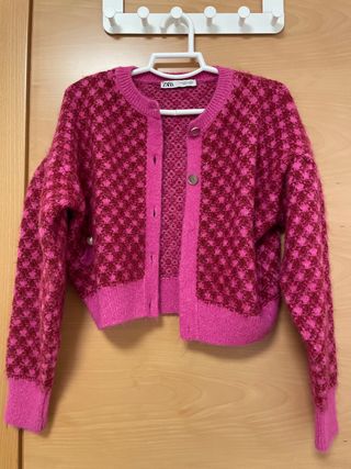 Chaqueta Zara Rosa y Roja Talla M