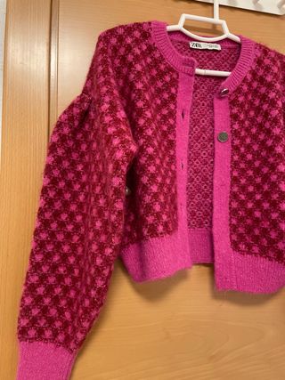 Chaqueta Zara Rosa y Roja Talla M