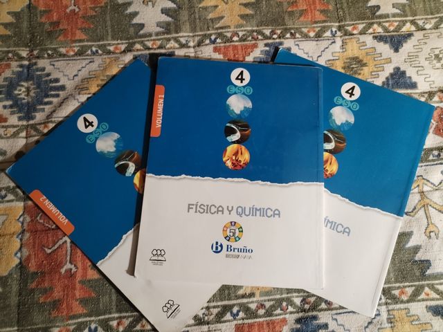 Física y Química 4 ESO, 3 volúmenes.