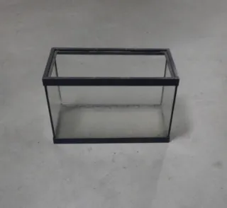 Pecera grande de cristal. 20x20x45