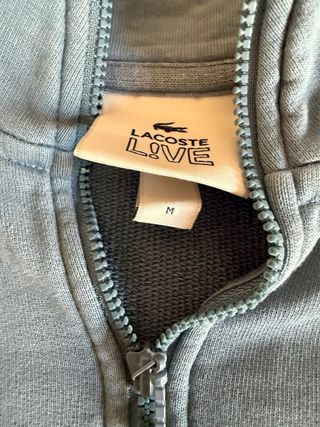 SUDADERA LACOSTE MEDIA CREMALLERA TALLA M