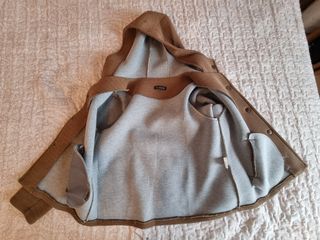 Giubbotto donna marrone/grigio