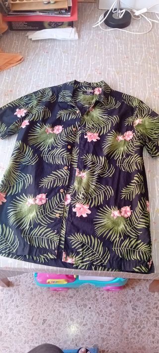 Camisa "Tex" floral manga corta