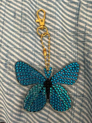 Portachiavi artigianale con strass