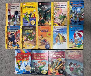 Pack 14 Libros Geronimo Stilton Español/Catalan