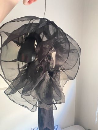 Body ZARA negro con volados 