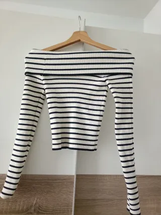 Jersey Canalé Cuello Barco Rayas T. S