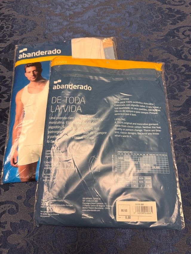 Camisetas Abanderado Blancas Talla M