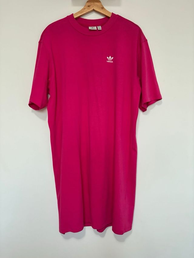 Camiseta Adidas Rosa Logo Trefoil