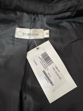 Gabardina negra  de mujer 