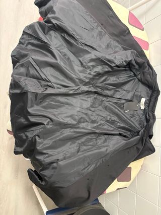 Gabardina negra  de mujer 