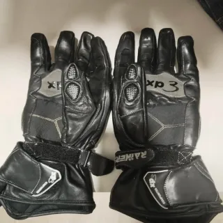Guantes Moto RAINERS Negro/Plata