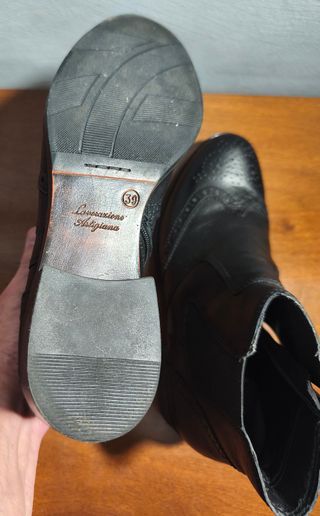 Stivaletti Vera Pelle Neri Donna 39
