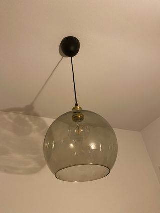 Lámpara colgante cristal Ikea