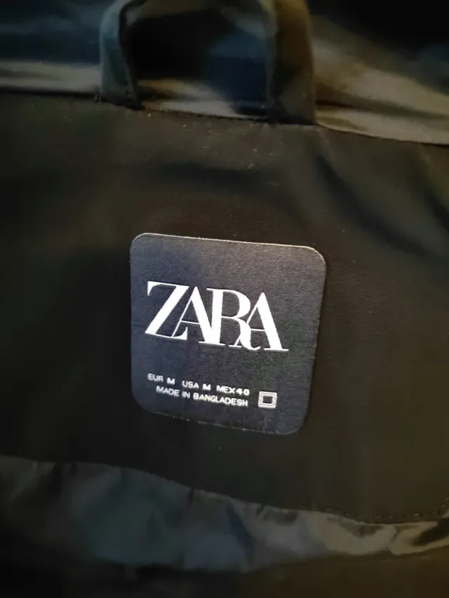 Chaleco acolchado Zara hombre negro